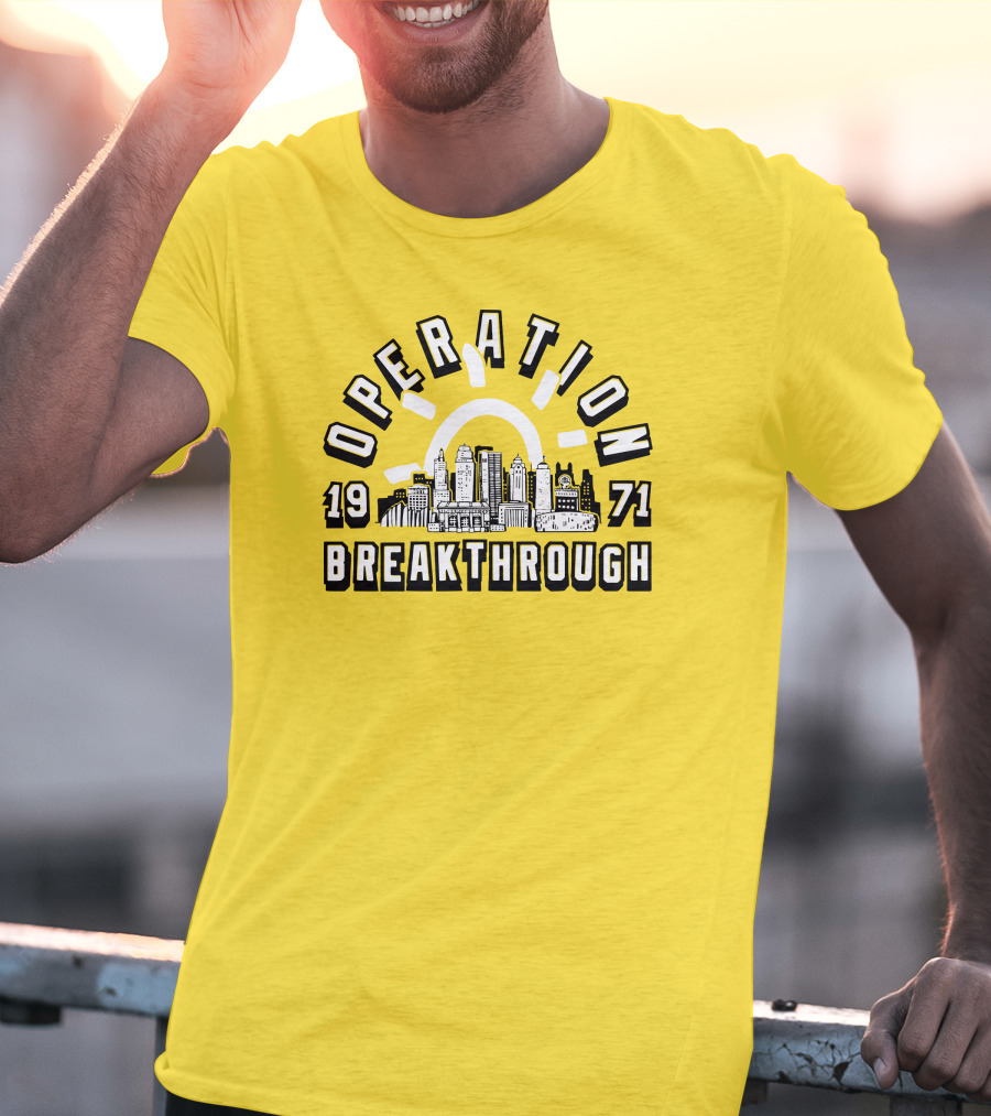 Operation Breakthrough 1971 City Skyline Charlie Hustle Merch T-Shirt