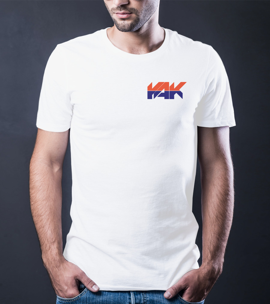 Yak Team Logo Bold Red And Blue T-Shirt