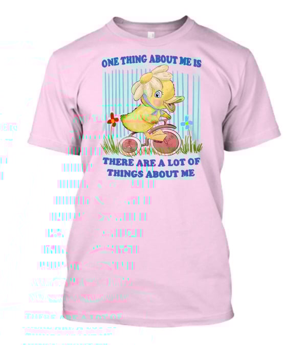 One Thing About Me Is There Are A Lot Of Things About Me Duck Riding Tricycle T-Shirt
