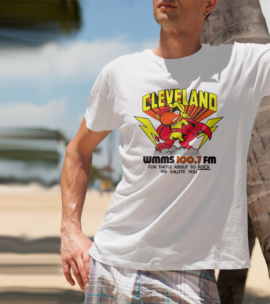 Cleveland WMMS 100.7 FM For Those About To Rock We Salute You T-Shirt