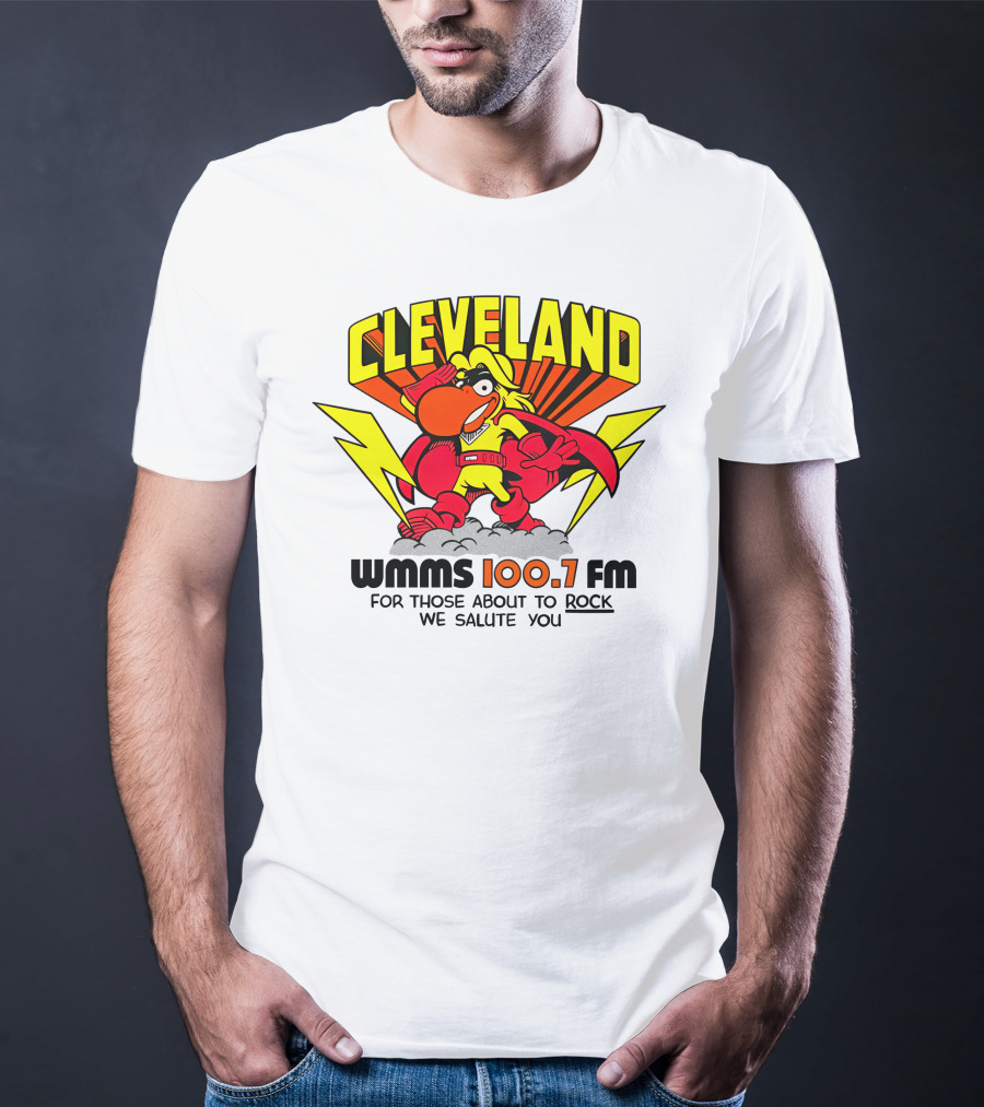 Cleveland WMMS 100.7 FM For Those About To Rock We Salute You T-Shirt
