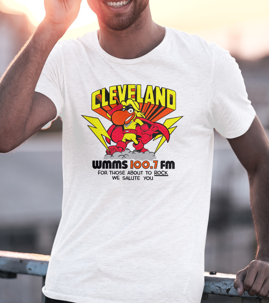 Cleveland WMMS 100.7 FM For Those About To Rock We Salute You T-Shirt