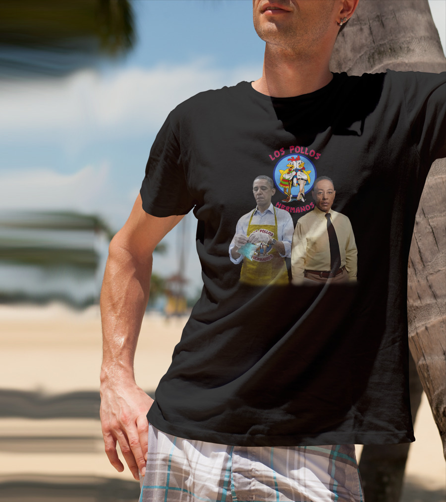 Barack Obama Gus Fring Los Pollos Hermanos Breaking Bad Fusion T-Shirt