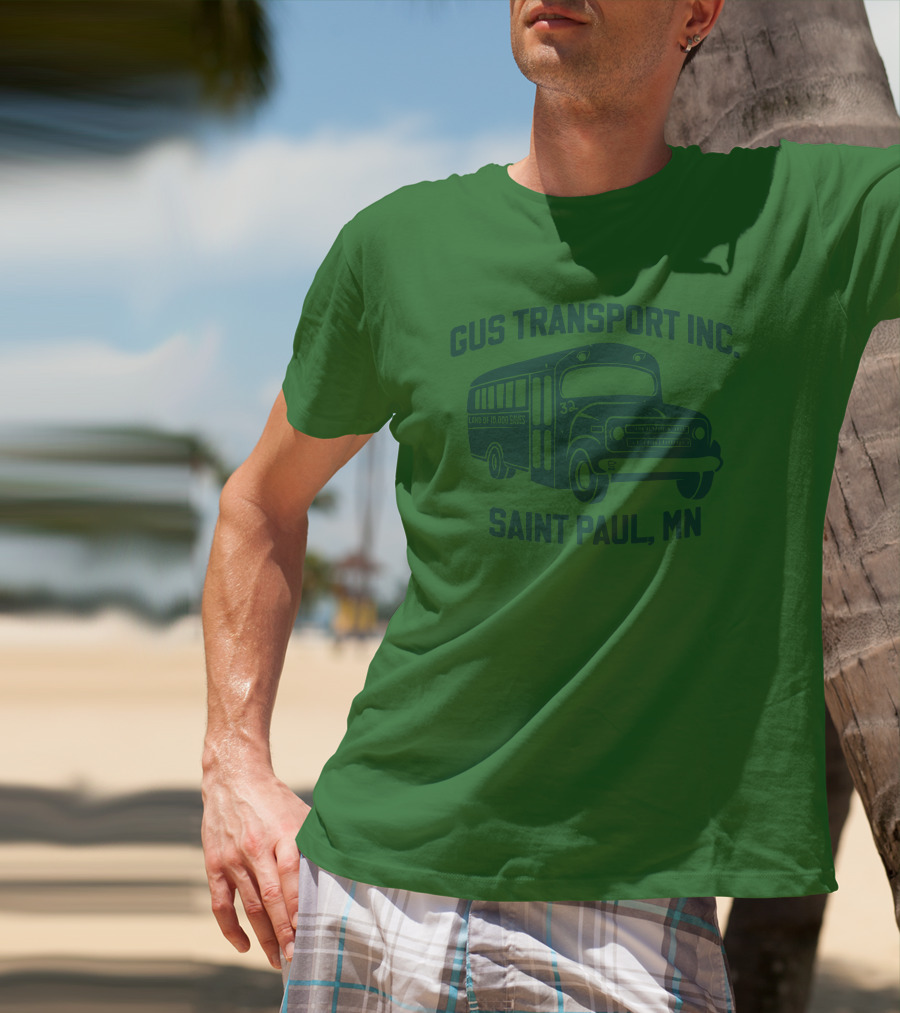 Gus Transport Inc Saint Paul MN Vintage Bus T-Shirt