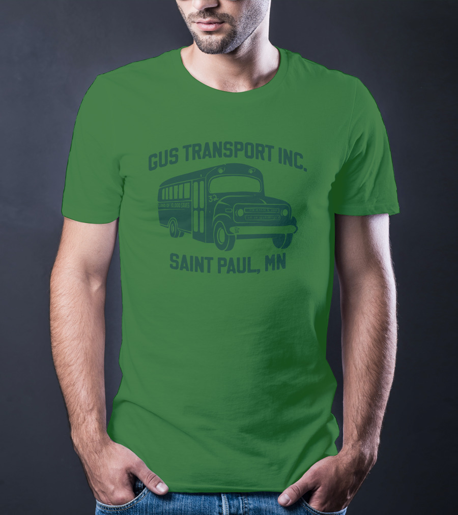 Gus Transport Inc Saint Paul MN Vintage Bus T-Shirt