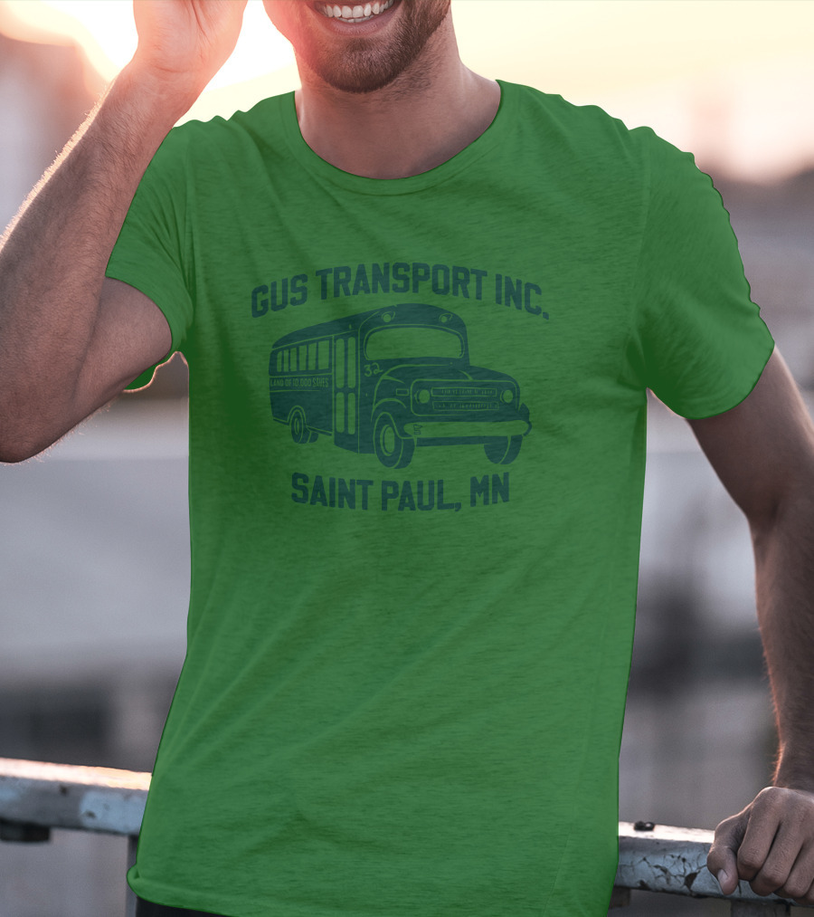 Gus Transport Inc Saint Paul MN Vintage Bus T-Shirt
