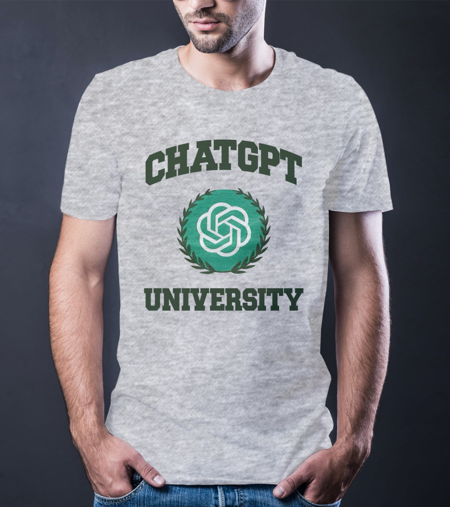 Shithead Steve Chatgpt University Laurel Emblem T-Shirt