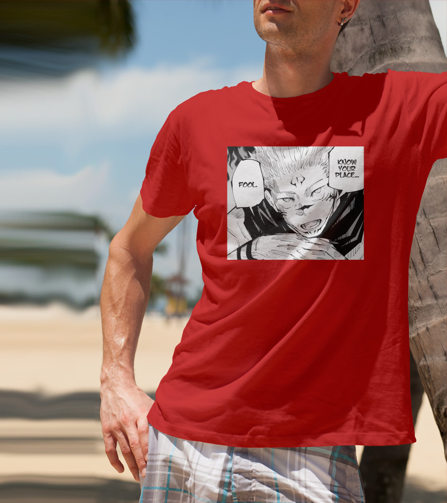 Jujutsu Kaisen Know Your Place Fool Manga Panel T-Shirt