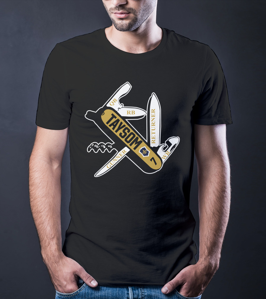 Jeantherapy Taysom 7 Multi-Position NFL Player QB RB WR Gunner Returner T-Shirt