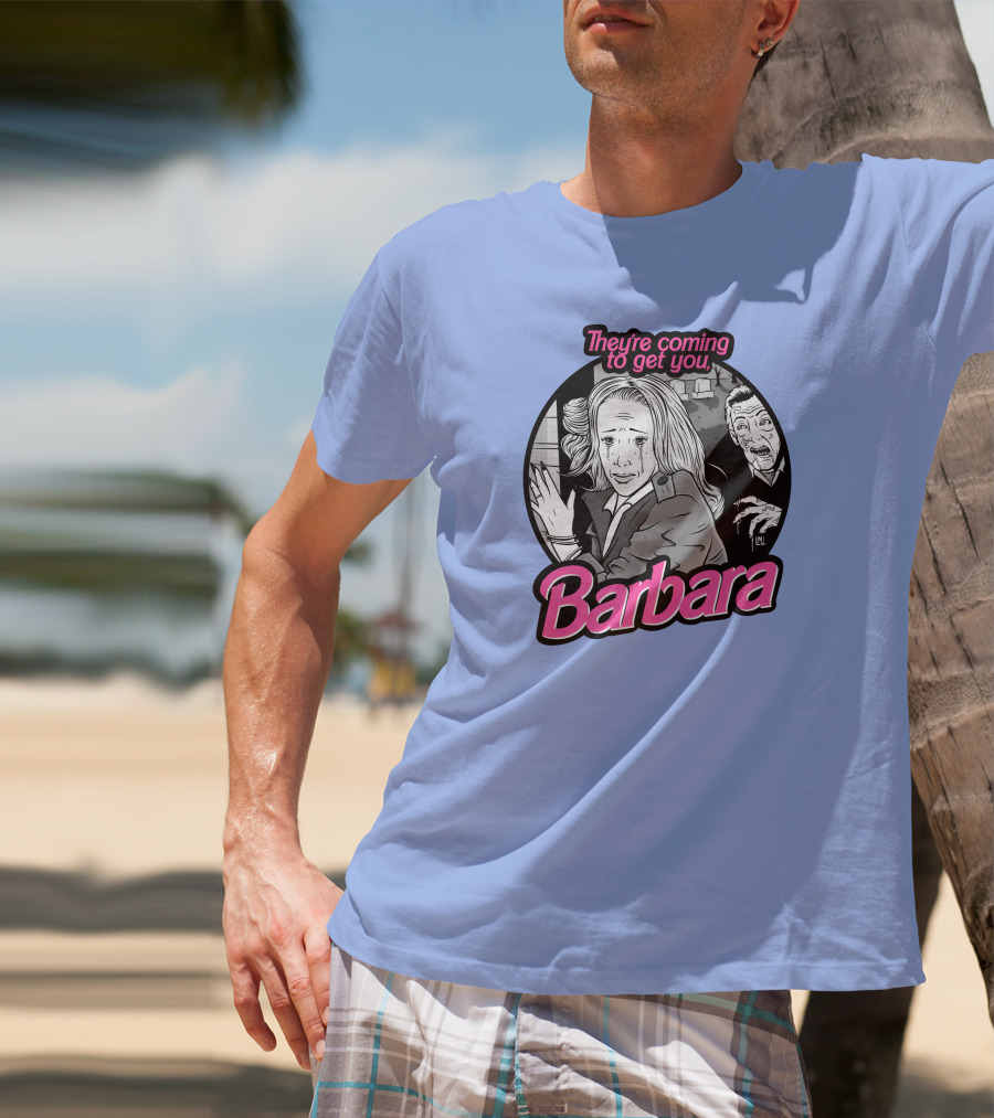 They're Coming To Get You Barbara Horror Scene Comic T-Shirt