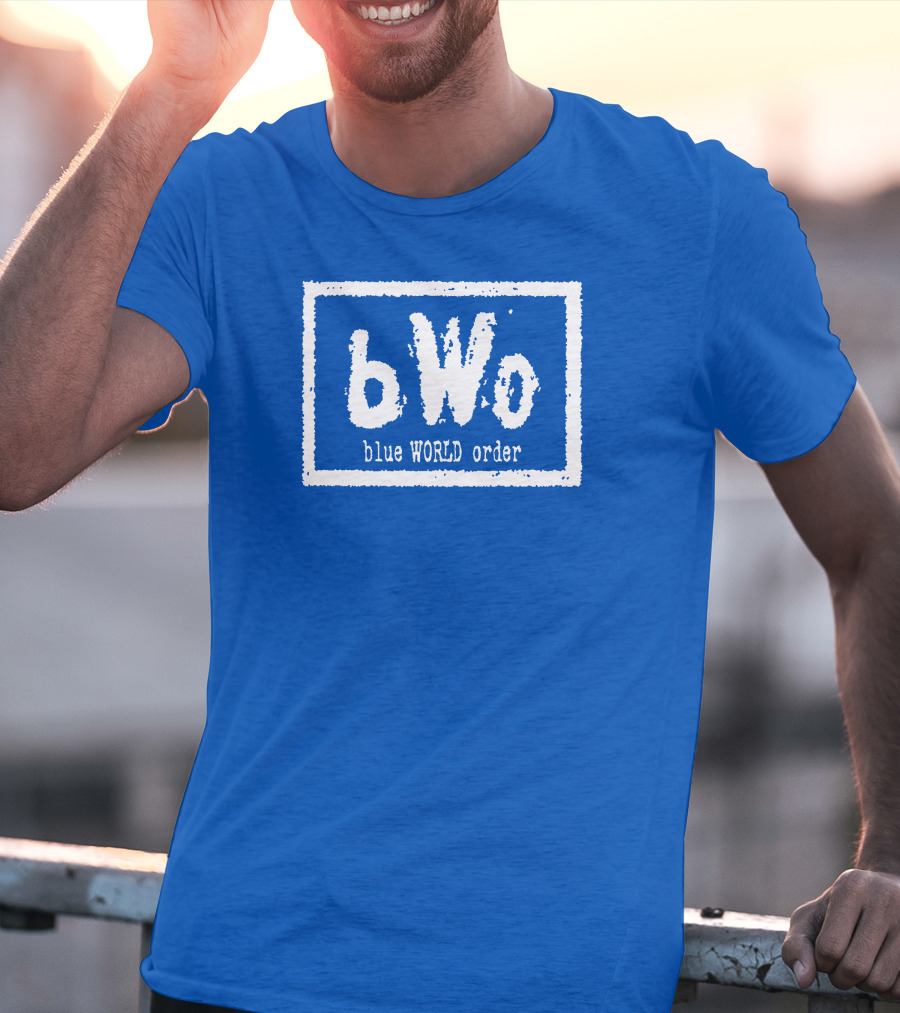 BWo Blue World Order Wrestling Inspired T-Shirt