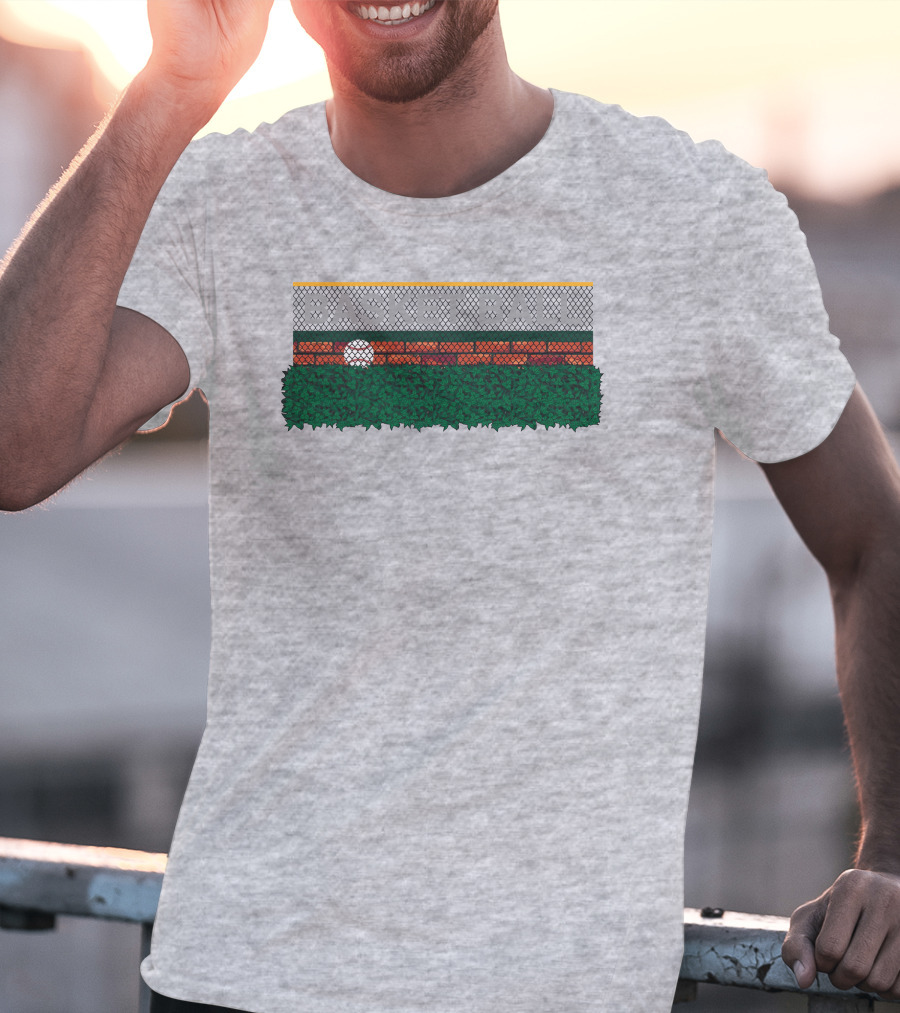 Obvious Basket Ball Fence Court T-Shirt