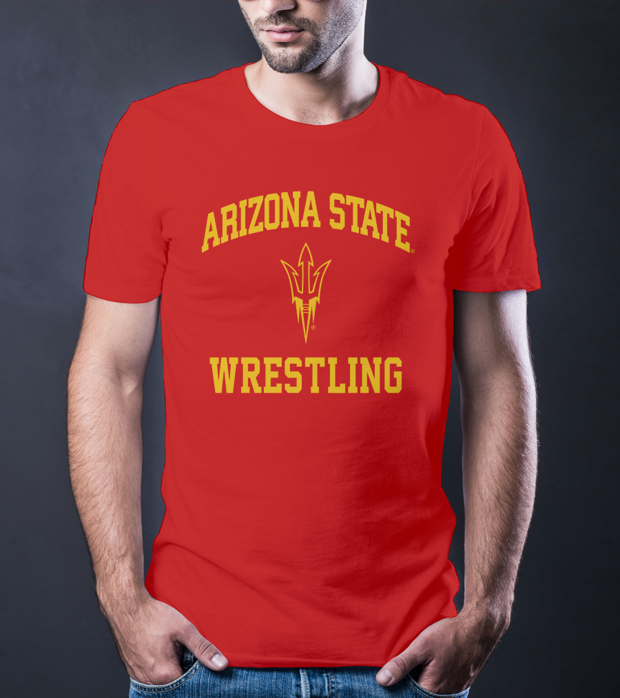 Arizona State Sun Devils Wrestling Fork T-Shirt