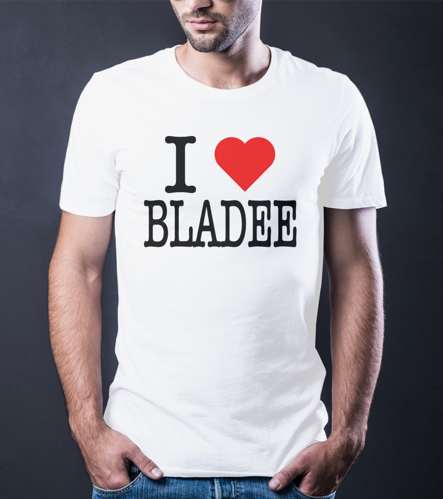 I Love Bladee Heart Symbol Fandom T-Shirt
