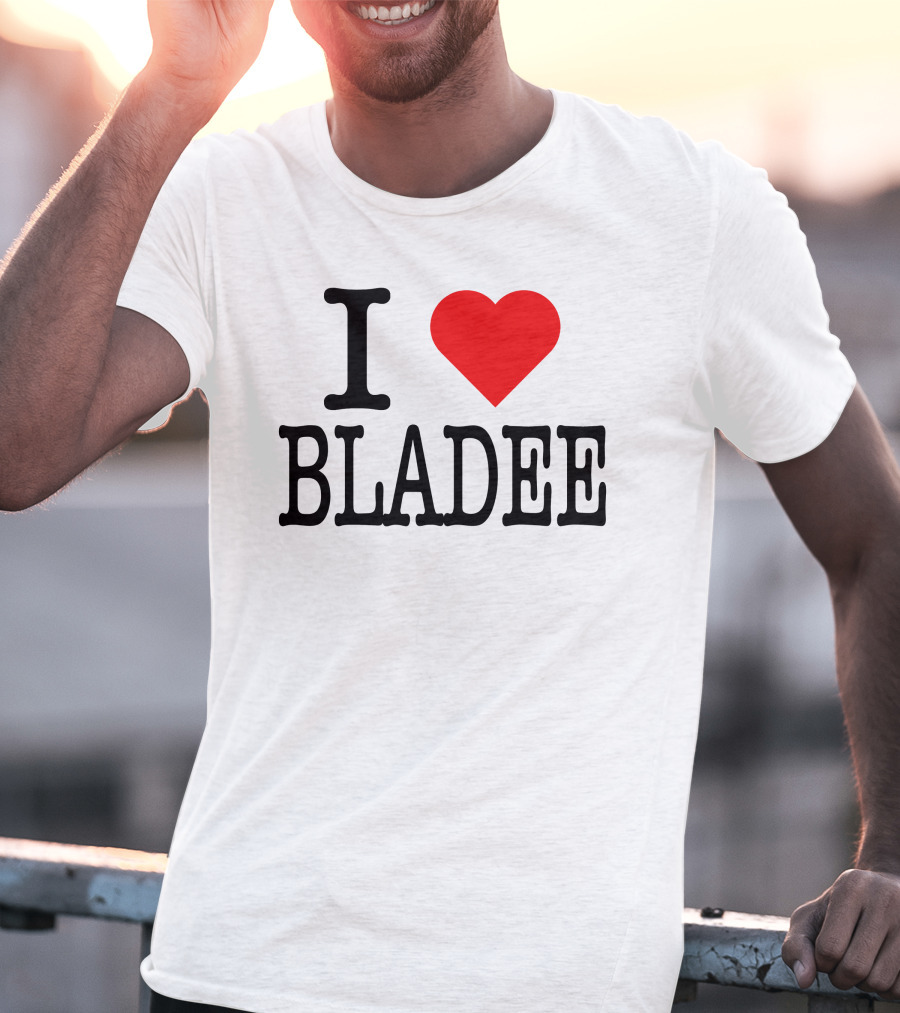 I Love Bladee Heart Symbol Fandom T-Shirt