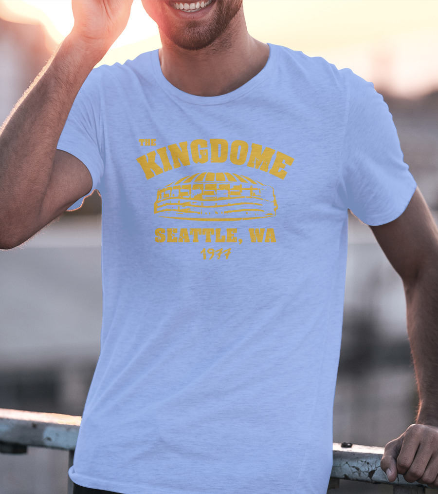 Simply Seattle Merch The Kingdome Seattle WA 1977 Retro Stadium T-Shirt