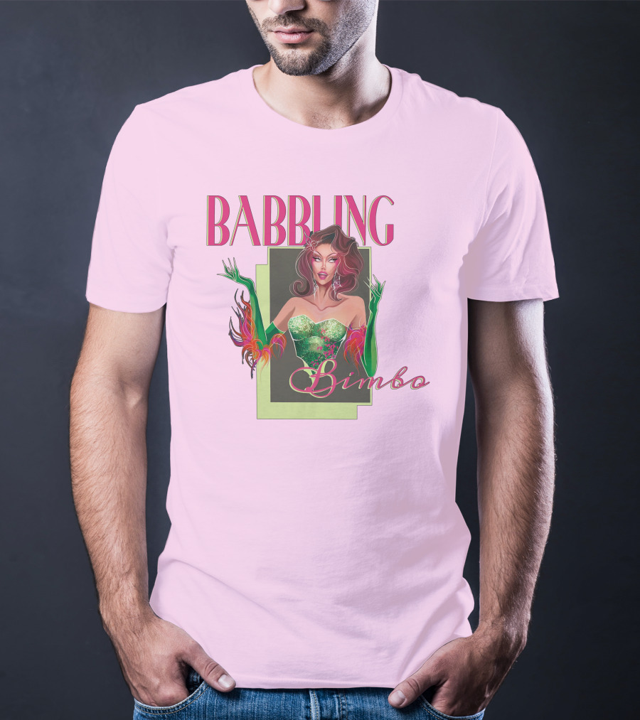 Voss Events Merch Jasmine Kennedie Babbling Bimbo Green Glamour Dress T-Shirt