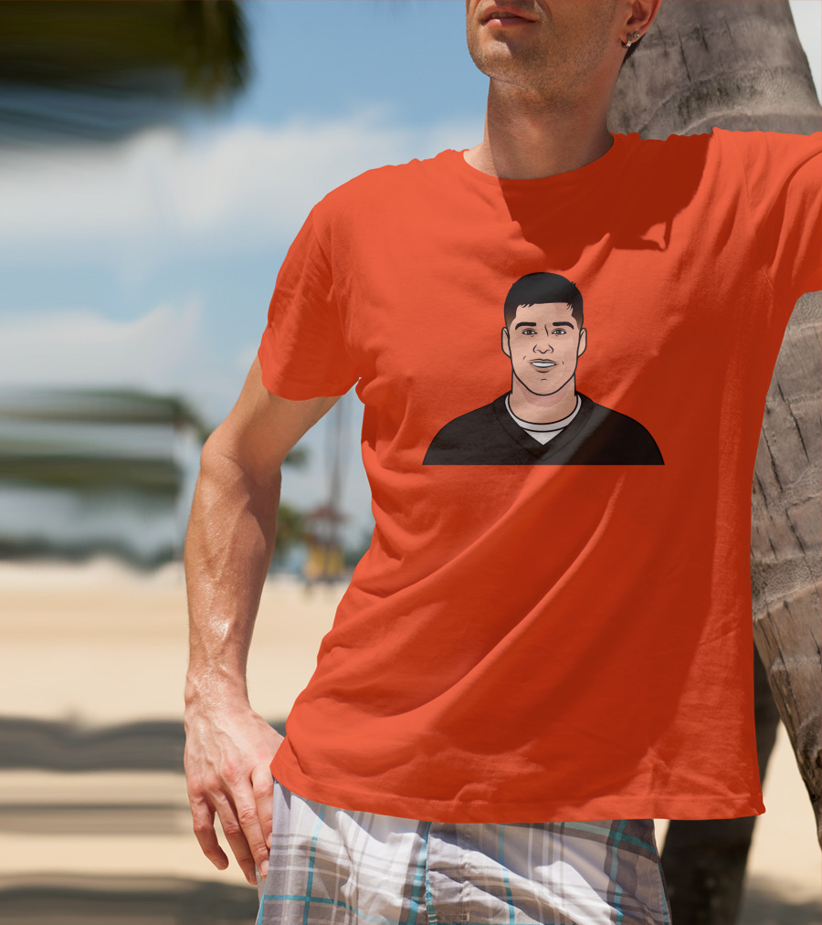 Mason Rudolph Illustrated Portrait On T-Shirt