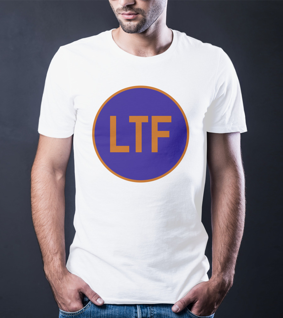 Doitfresh LTF Blue Circle Orange Border T-Shirt
