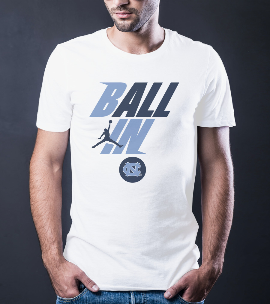 Goheels Shop Jordan Brand North Carolina Tar Heels Ball In Jumpman T-Shirt