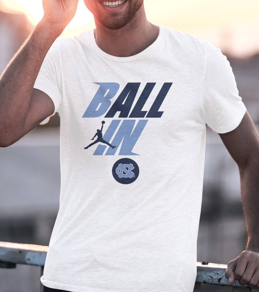 Goheels Shop Jordan Brand North Carolina Tar Heels Ball In Jumpman T-Shirt