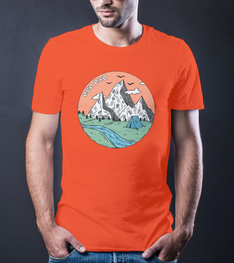 Christine Oso Oso River Tent Camping Mountains T-Shirt