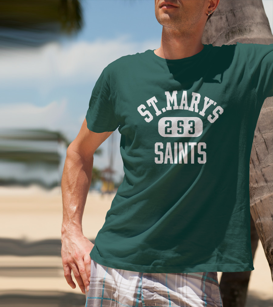 St. Mary's High School Saints 2S3 Team Spirit T-Shirt