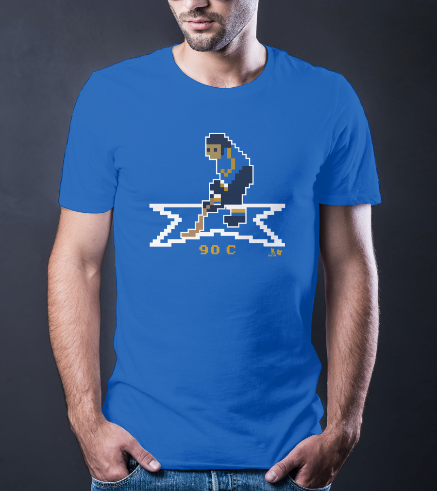 Ryan O'Reilly Pixel Art Hockey Number 90 C Blues T-Shirt