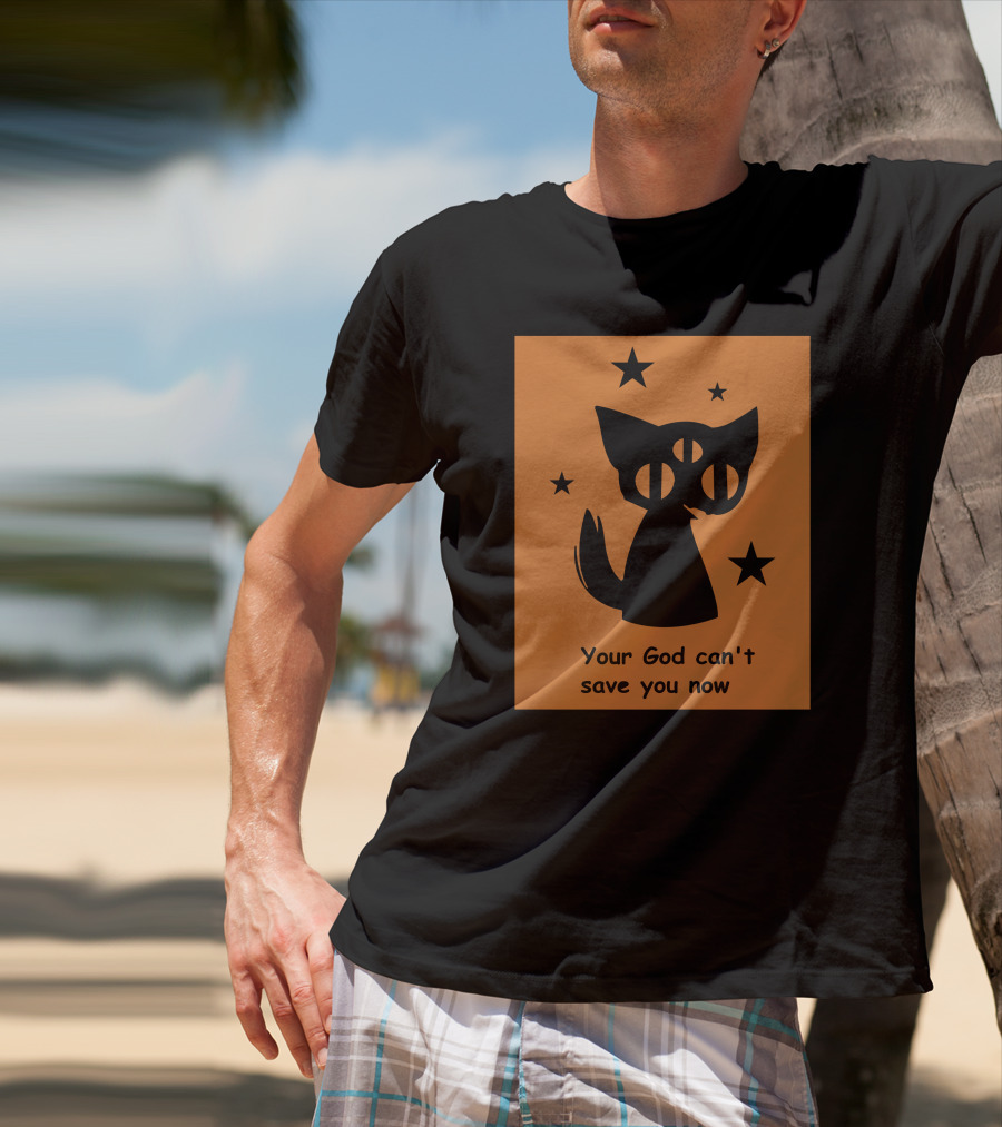 Rex Your God Can't Save You Now Three-Eyed Cat And Stars T-Shirt