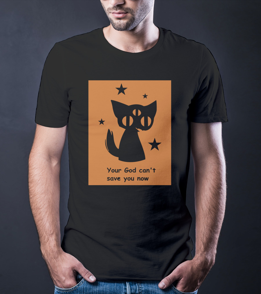 Rex Your God Can't Save You Now Three-Eyed Cat And Stars T-Shirt