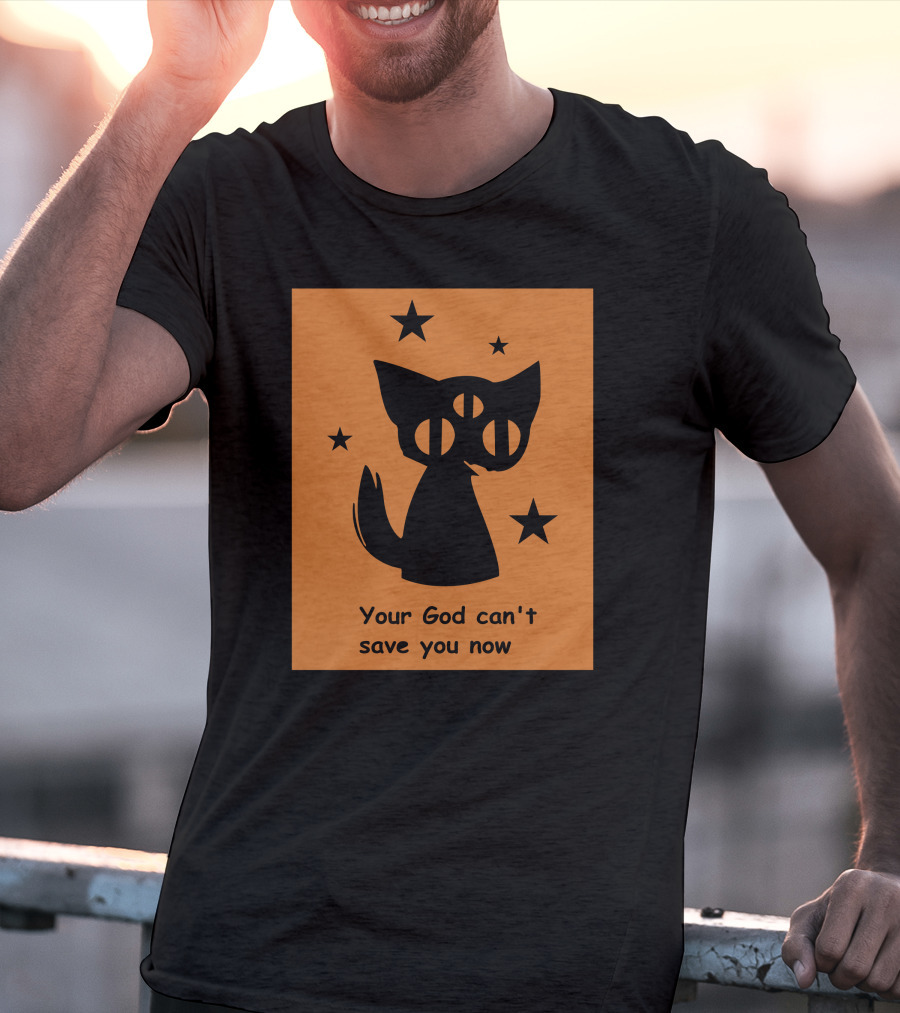 Rex Your God Can't Save You Now Three-Eyed Cat And Stars T-Shirt