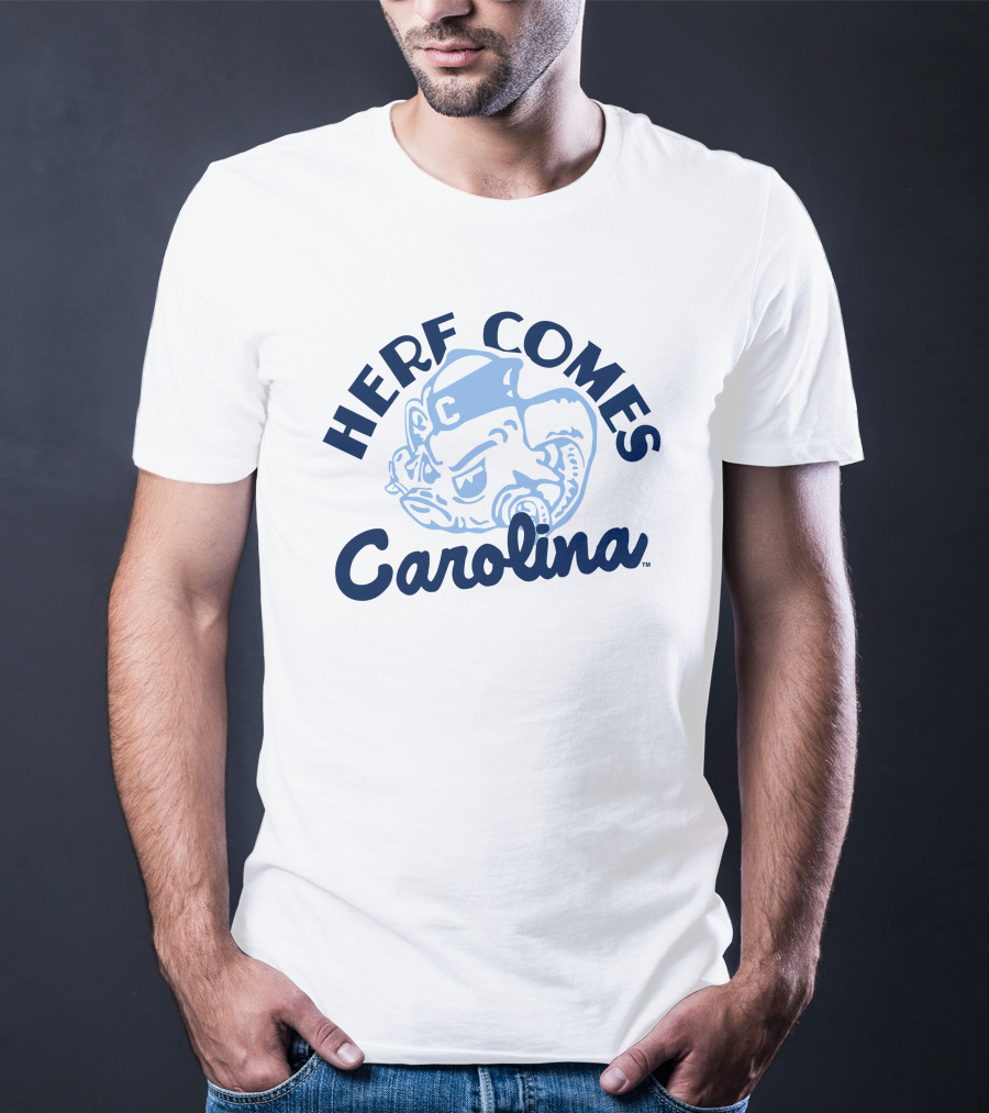 Herf Comes Carolina Tar Heel Ram T-Shirt