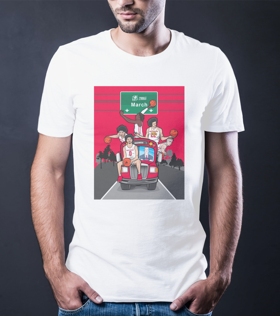 Rutgers Scarlet Knights Basketball March Madness Road Trip To Dayton Ohio T-Shirt