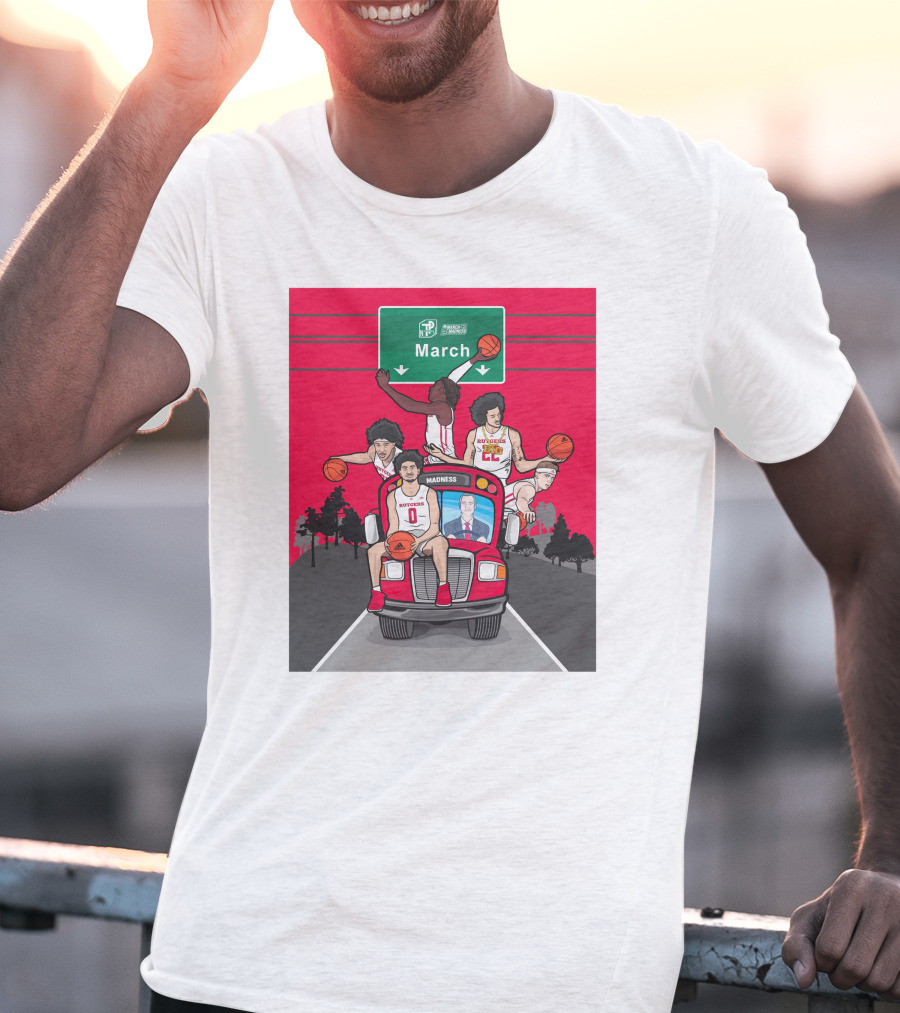 Rutgers Scarlet Knights Basketball March Madness Road Trip To Dayton Ohio T-Shirt