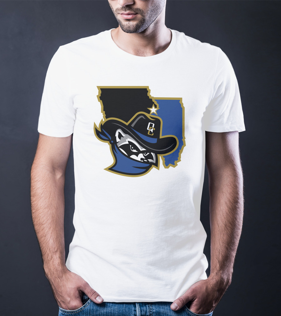 Quad Cities River Bandits Midwest League Baseball Logo 22 T-Shirt