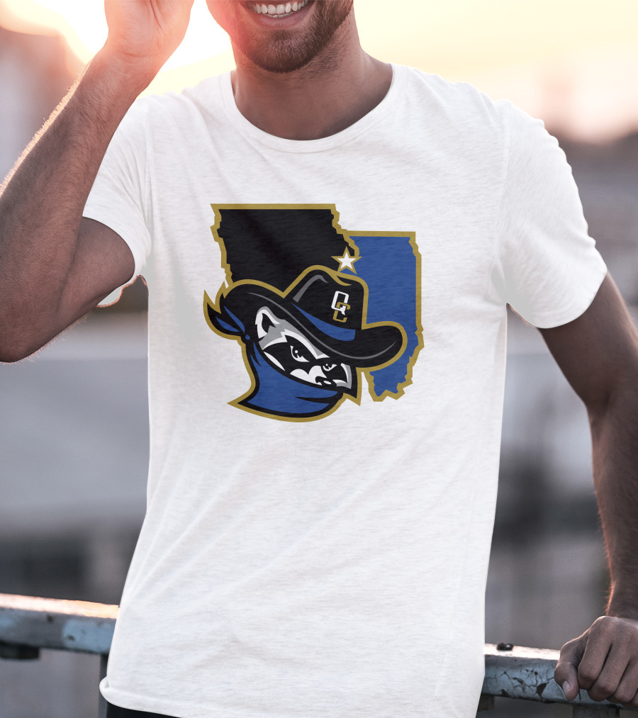 Quad Cities River Bandits Midwest League Baseball Logo 22 T-Shirt