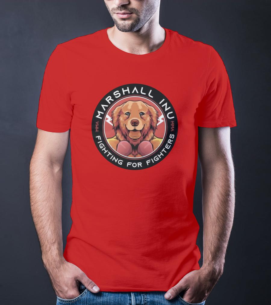 Marshall Inu Mma Fighting For Fighters T-Shirt