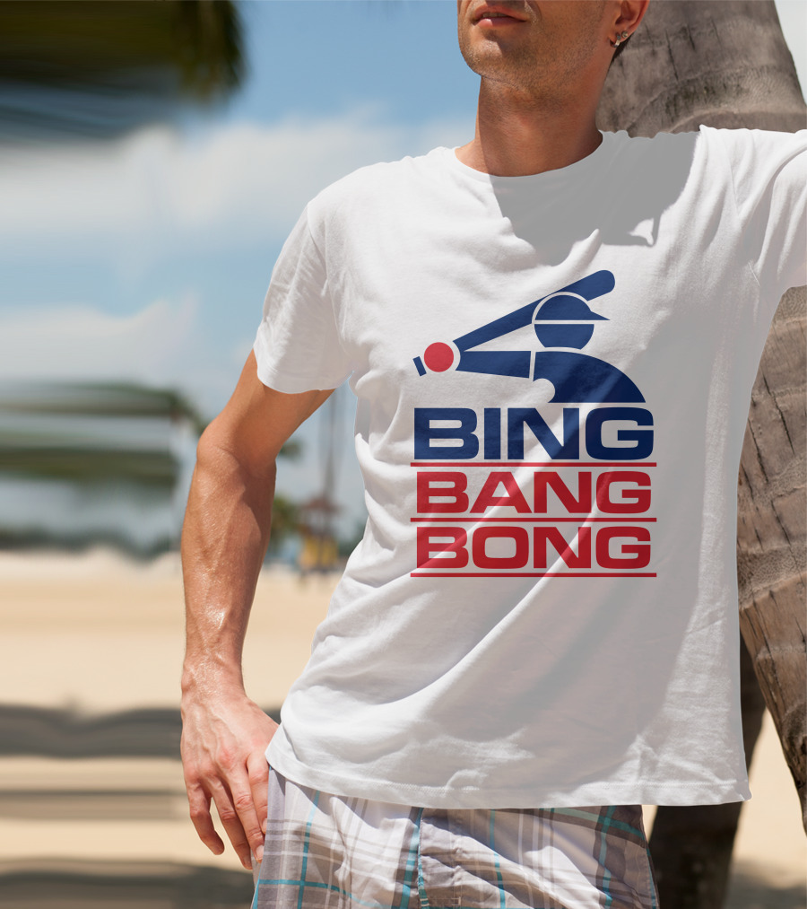 Bing Bang Bong Baseball Player T-Shirt