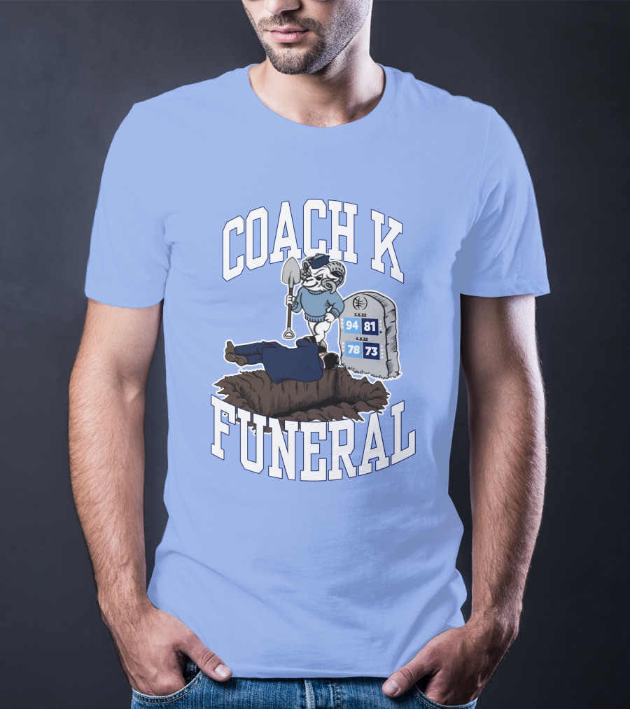 Coach K Funeral Barstoolbigcat March Game Dates Tombstone T-Shirt