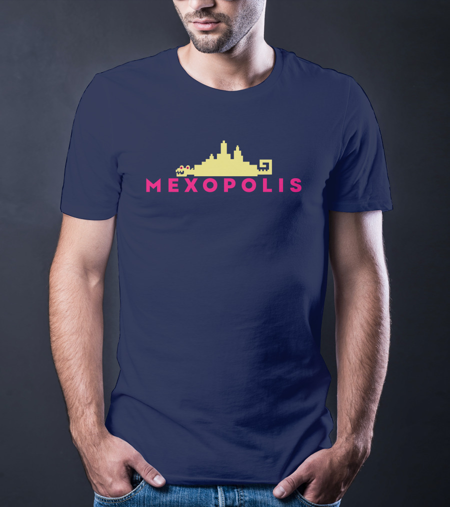 Mexopolis Jorge R. Gutierrez Cityscape Skyline T-Shirt