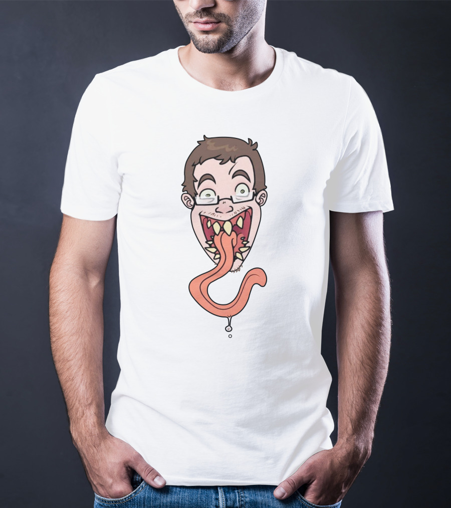 Ricky Berwick Merch Ricky Funny Cartoon Face With Long Tongue T-Shirt