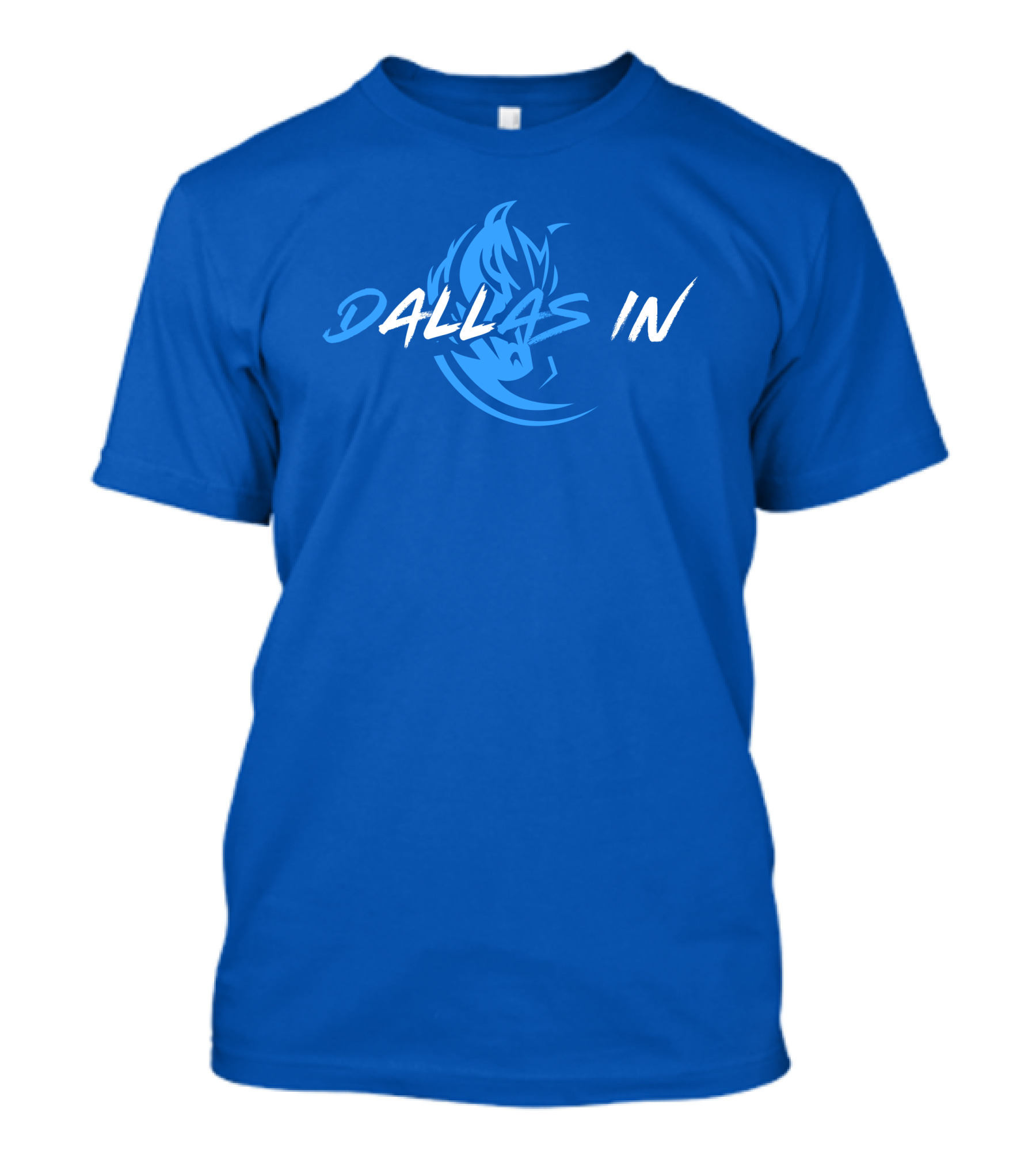 Dallas In Mavericks Flame Blue T-Shirt