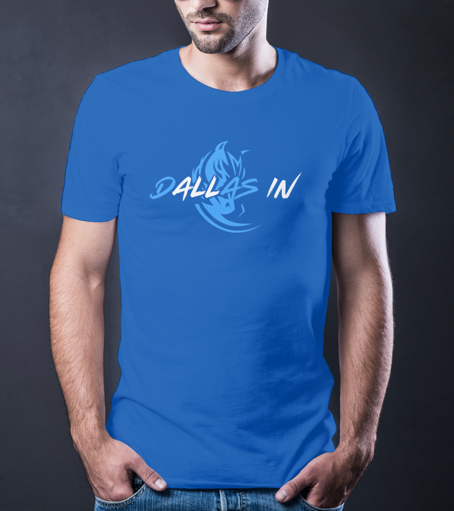 Dallas In Mavericks Flame Blue T-Shirt