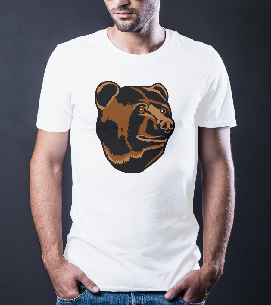 Boston Bruins Logo Bear Head T-Shirt