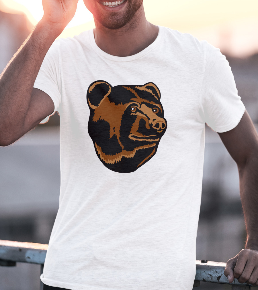 Boston Bruins Logo Bear Head T-Shirt