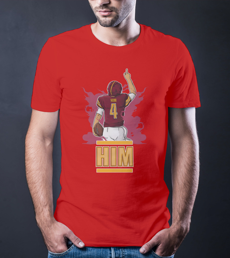 HIM 4 Football Artwork T-Shirt