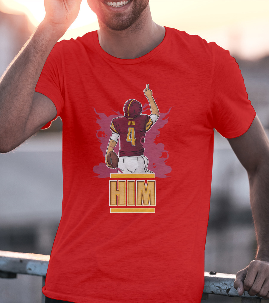 HIM 4 Football Artwork T-Shirt