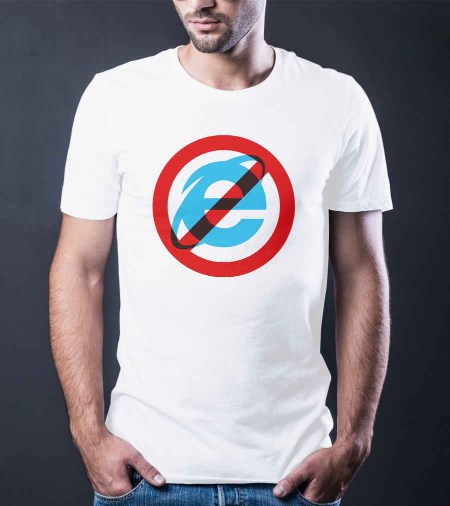 Unkledell I Hate The Internet Explorer 10 11 With No Internet Explorer T-Shirt
