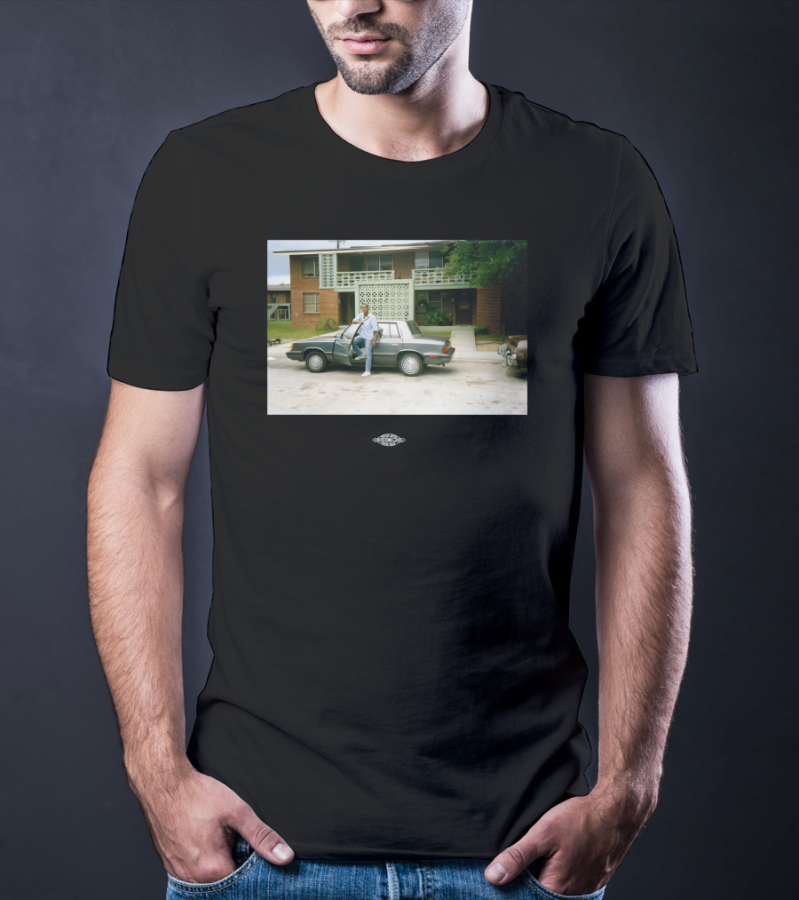 Vintage Warnock Midcentury Modern House Photo Retro Car Scene T-Shirt