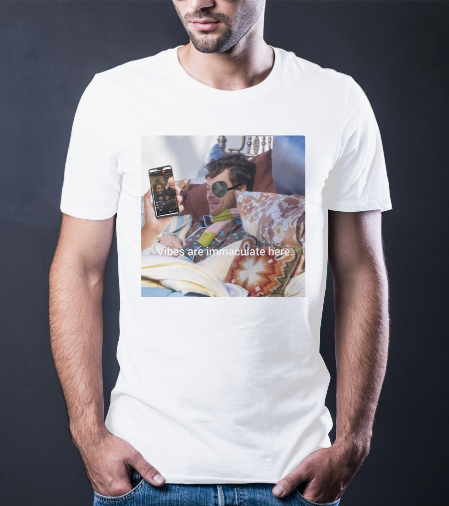 Vibes Are Immaculate Here Cozy Bedtime Bliss T-Shirt